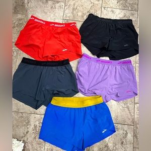Lot of 5 Brooks Chaser 3” Shorts, Medium